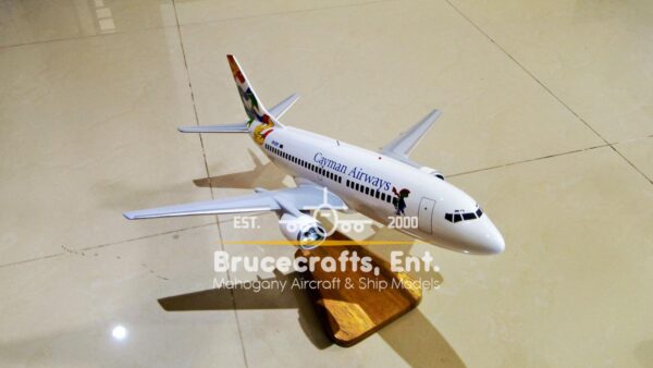 Model of B737-300 Cayman Airways with detailed craftsmanship.